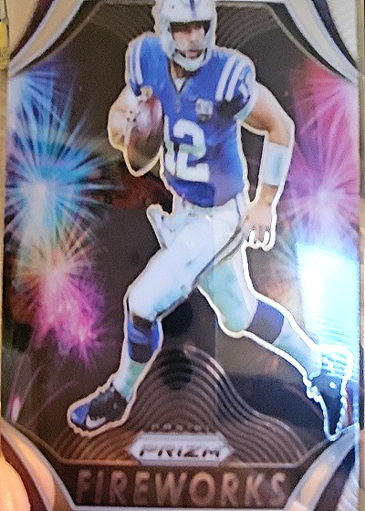 2019 Panini Prizm Fireworks #F-4 Andrew Luck — front