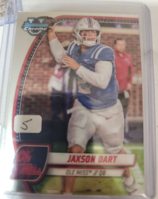 2024 Bowman University Chrome #6 Jaxson Dart — front