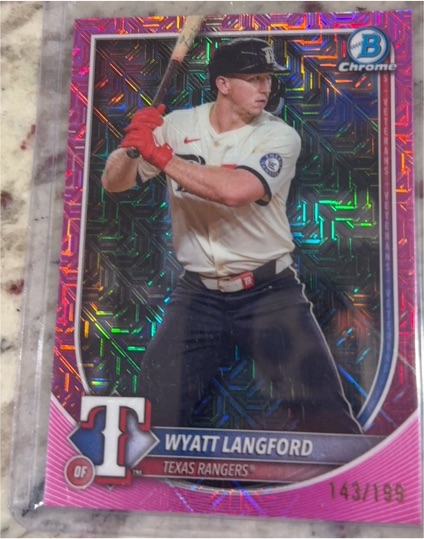 2025 Bowman Chrome #33 Wyatt Langford — front