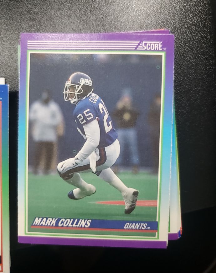 1990 Score #129 Mark Collins — front