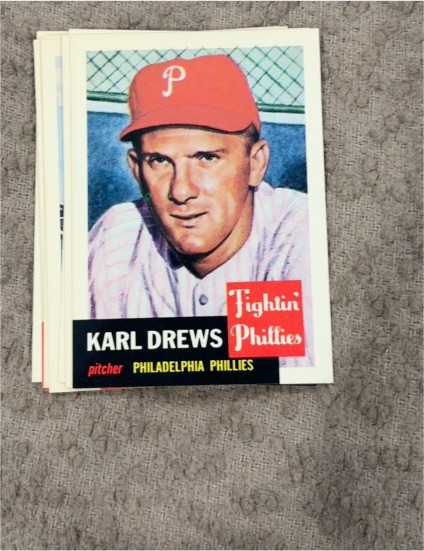 1991 Topps Archives 1953 #59 Karl Drews — front