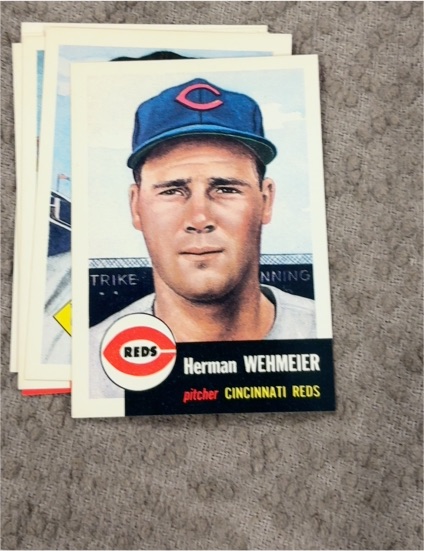 1991 Topps Archives 1953 #110 Herman Wehmeier Cincinnati Reds Baseball Card — front