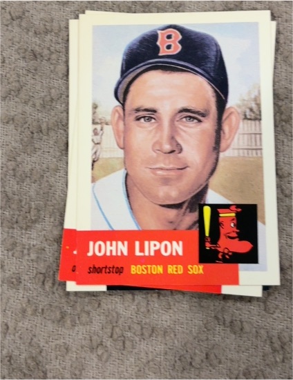 1991 Topps Archives 1953 #40 John Lipon Boston Red Sox — front