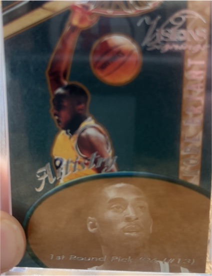 1997 Score Board Visions Signings Artistry Kobe Bryant #A-8 — front