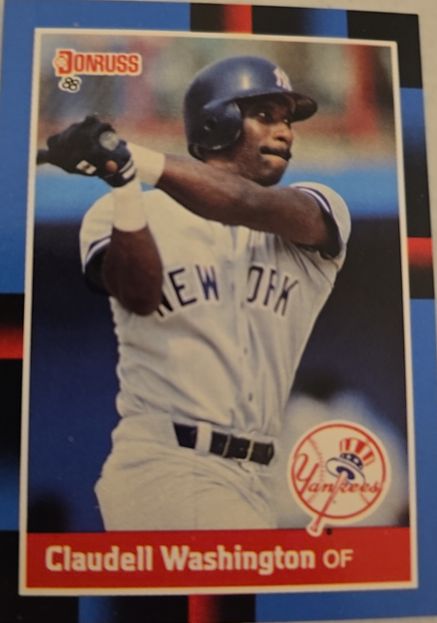 1988 Donruss #340 Claudell Washington — front