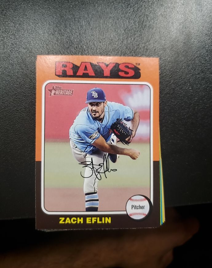 2024 Topps Heritage #237 Zach Eflin — front