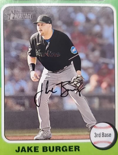 2024 Topps Heritage #398 Jake Burger — front