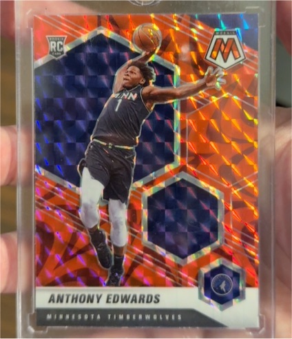 2020-21 Panini Mosaic #201 Anthony Edwards — front