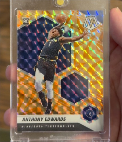 2020-21 Panini Mosaic #201 Anthony Edwards — front