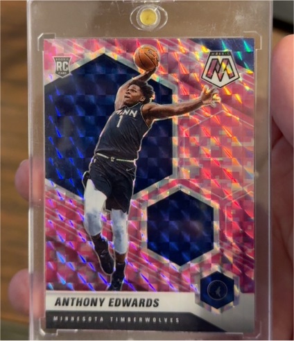 2020-21 Panini Mosaic #201 Anthony Edwards — front