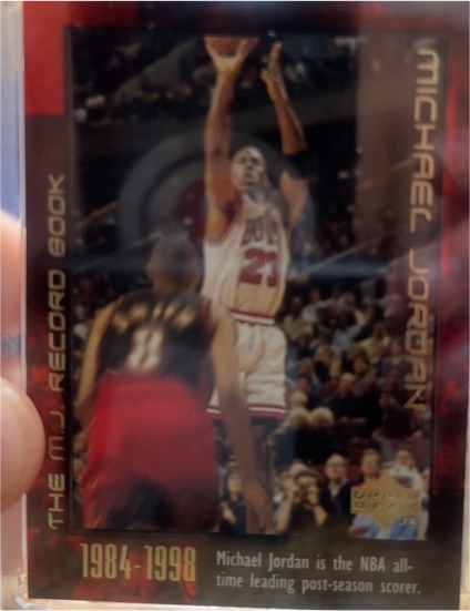 1999 Upper Deck #54 Michael Jordan The M.J. Record Book — front