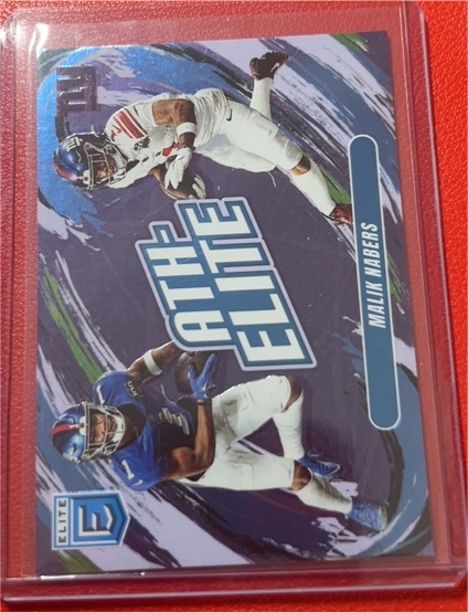 2025 Panini Donruss Elite Ath-Elite Malik Nabers — front