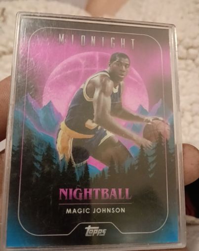 2023-24 Topps Midnight #NB-15 Magic Johnson Nightball — front