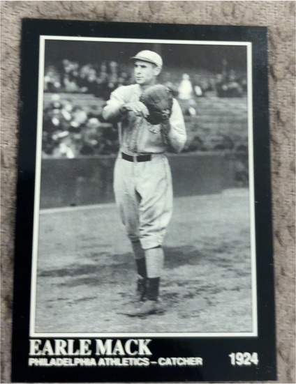 1991 The Sporting News Conlon Collection #453 Earle Mack — front
