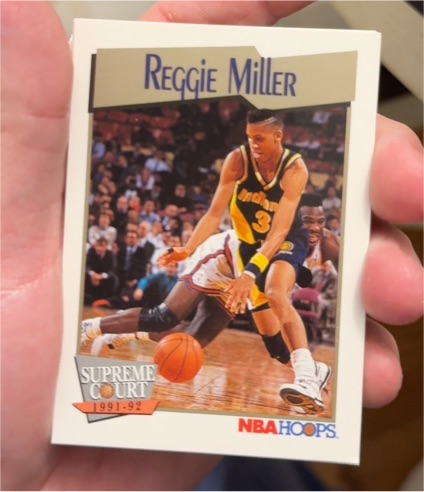 1991-92 NBA Hoops #469 Reggie Miller — front