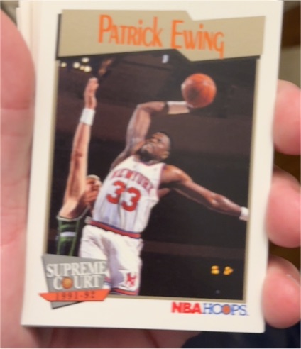 1991-92 NBA Hoops #483 Patrick Ewing Supreme Court — front