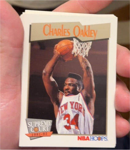 1991-92 NBA Hoops Supreme Court #484 Charles Oakley — front