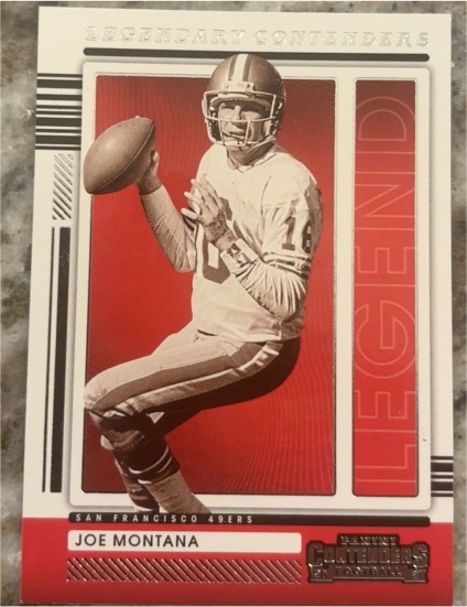 2021 Panini Contenders #LGD-JMO Joe Montana Legendary Contenders — front