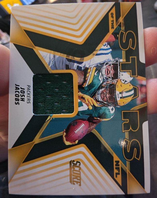 2025 Panini Score Stars of the NFL #SNJ-JJS Josh Jacobs — front