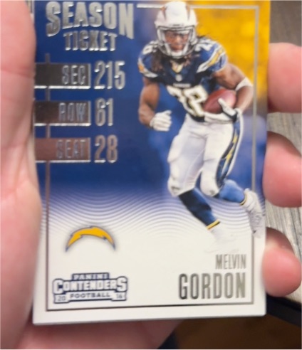 2016 Panini Contenders #215 Melvin Gordon — front