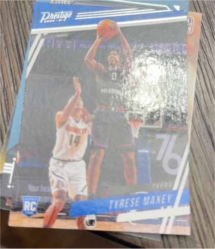 2020-21 Panini Chronicles Prestige #59 Tyrese Maxey — front