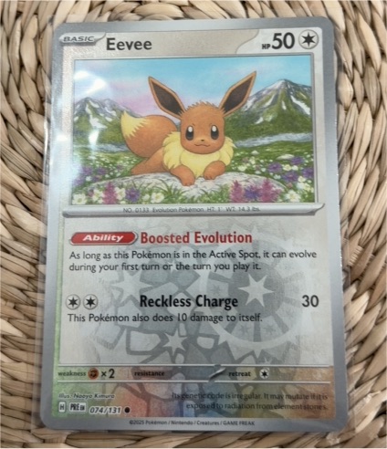 2016 Pokémon Prismatic Evolutions #074 Eevee — front