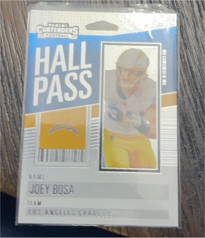 2023 Panini Contenders Hall Pass Joey Bosa — front