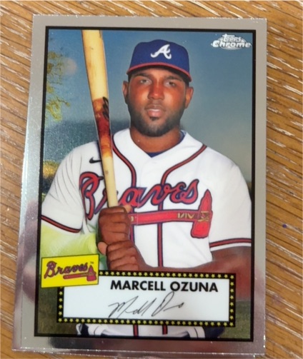 2021 Topps Chrome Platinum Anniversary #236 Marcell Ozuna — front