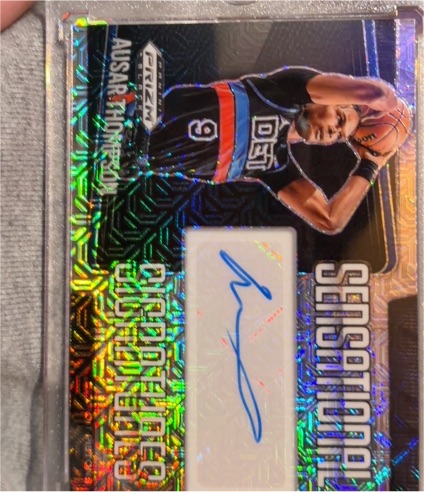 2024-25 Panini Prizm Black #SS-ASR Ausar Thompson Sensational Signatures — front