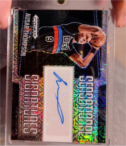 2024 Panini Prizm Black #SS-ASR Ausar Thompson Sensational Signatures — front