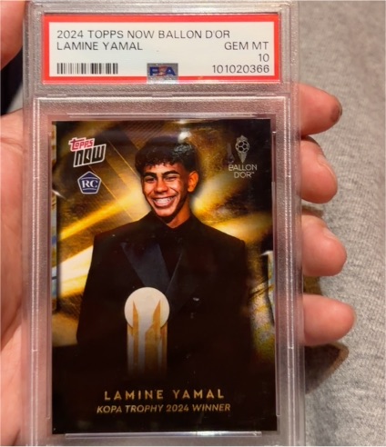 2024 Topps Now Ballon d'Or #3 Lamine Yamal — front