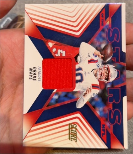 2025 Panini Score Stars of the NFL #PATRIOT5 Drake Maye — front