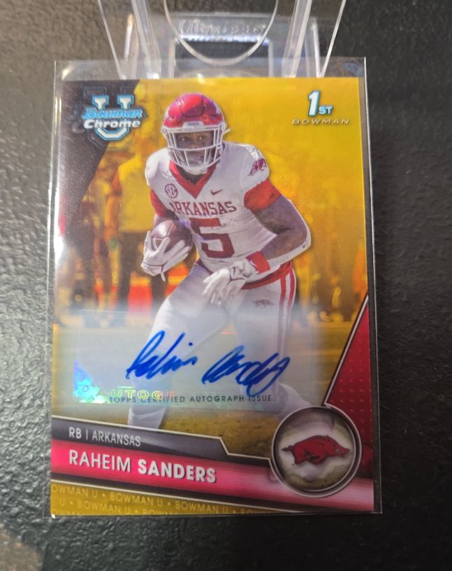 2023 Bowman Chrome University #24 Raheim Sanders — front