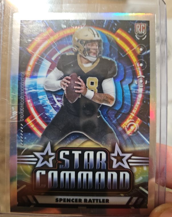 2024 Topps Cosmic Chrome Star Command #SC-19 Spencer Rattler — front