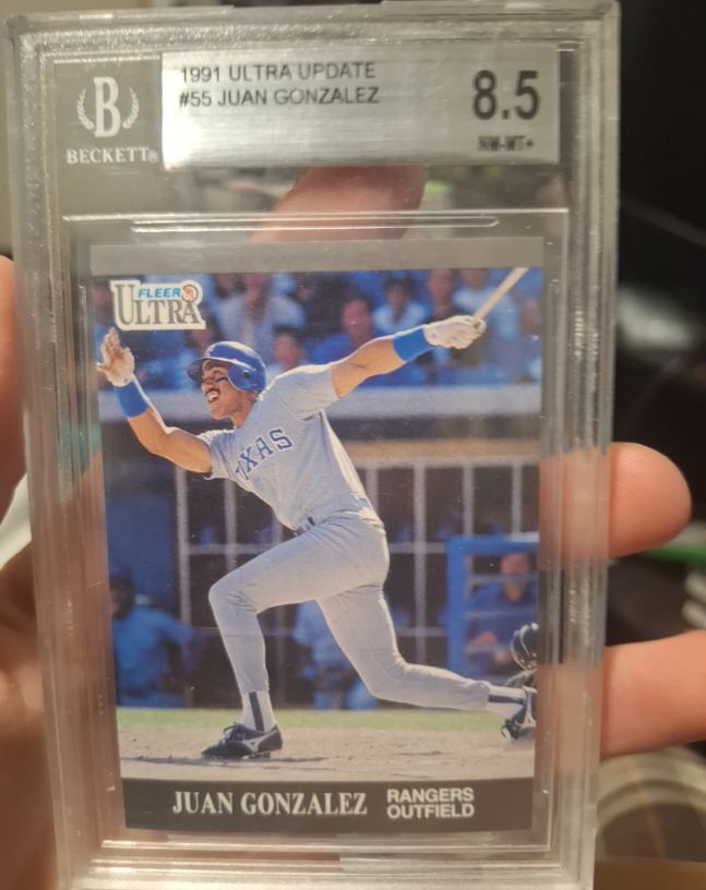 1991 Fleer Ultra Update #U-55 Juan Gonzalez — front