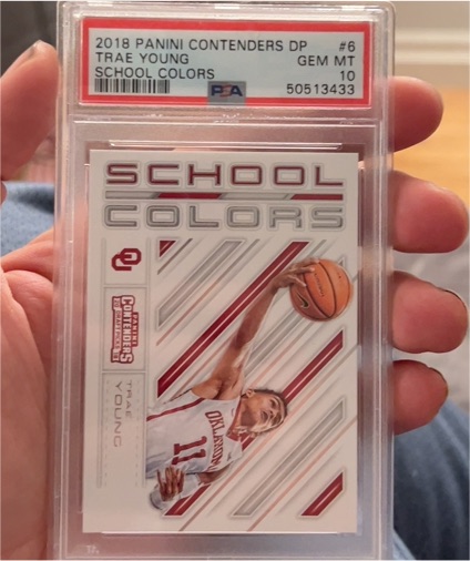 2018 Panini Contenders Draft Picks School Colors #6 Trae Young — front