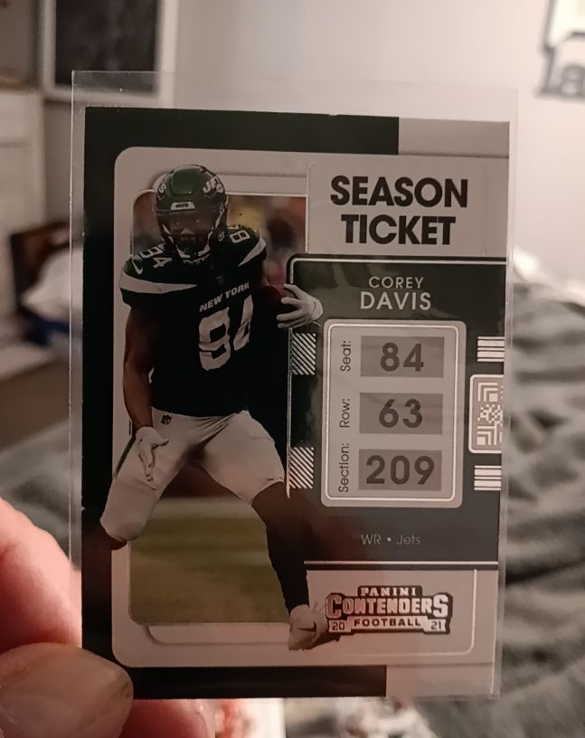2021 Panini Contenders Season Ticket #76 Corey Davis — front