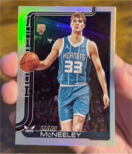 2025-26 Topps #229 Liam McNeeley — front