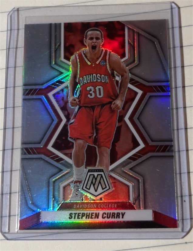 2022 Panini Chronicles Draft Picks Mosaic #24 Stephen Curry Davidson Wildcats — front
