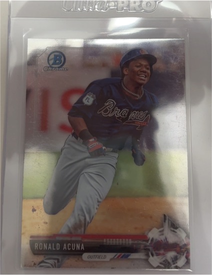 2017 Bowman Chrome Draft #BDC-39 Ronald Acuna Jr. — front