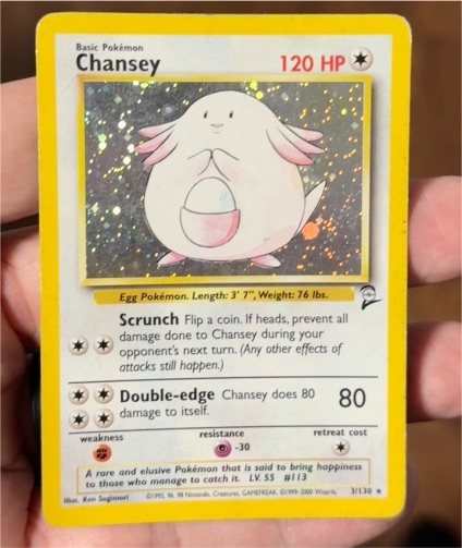 2000 Pokémon Base Set 2 #3 Chansey — front