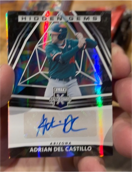 2022 Panini Elite Extra Edition Hidden Gems #HG-ADC Adrian Del Castillo — front