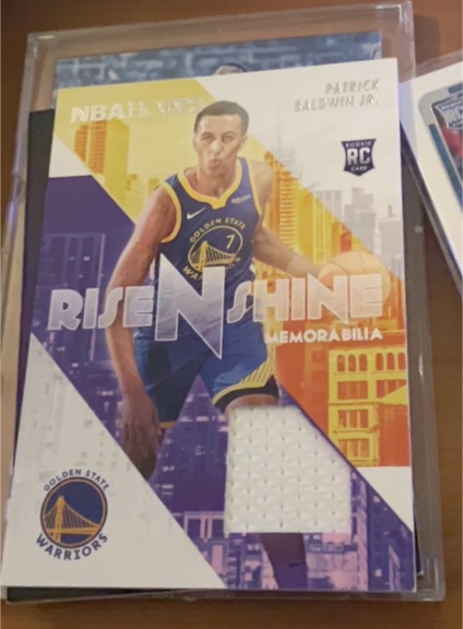 2022-23 Panini NBA Hoops Rise N Shine Rookie Memorabilia RC Patrick Baldwin Jr — front