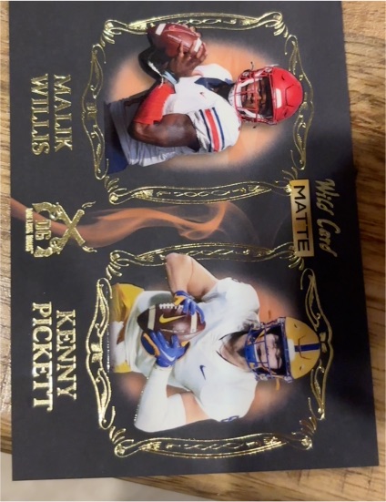 2022 Wild Card Matte Dueling Guns #DG-X Malik Willis / Kenny Pickett — front