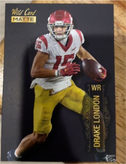 2022 Wild Card Matte #MB-39 Drake London — front