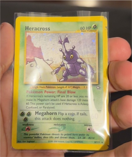 2000 Pokemon Neo Genesis #6 Heracross — front