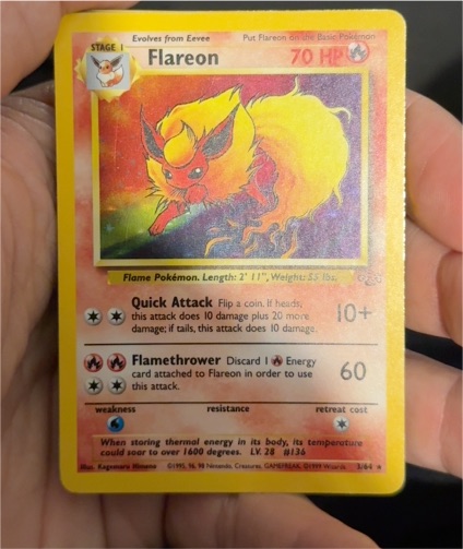 1999 Pokémon Jungle #3 Flareon — front