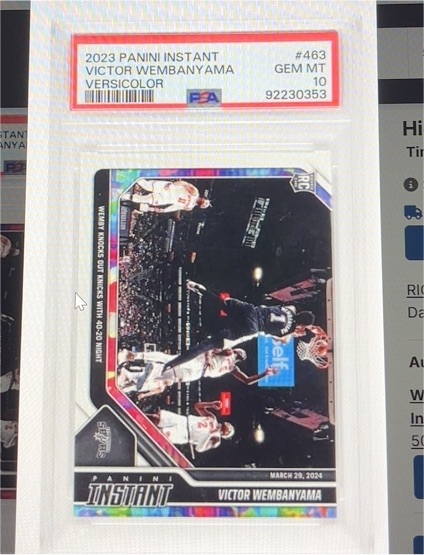 2023 Panini Instant #463 Victor Wembanyama — front