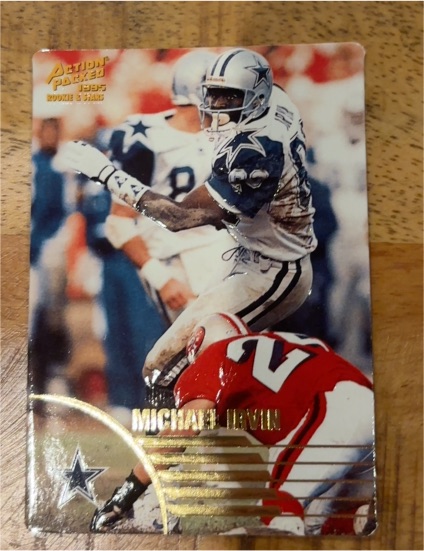 1995 Action Packed Rookies & Stars #17 Michael Irvin — front