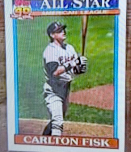 1991 Topps #393 Carlton Fisk — front